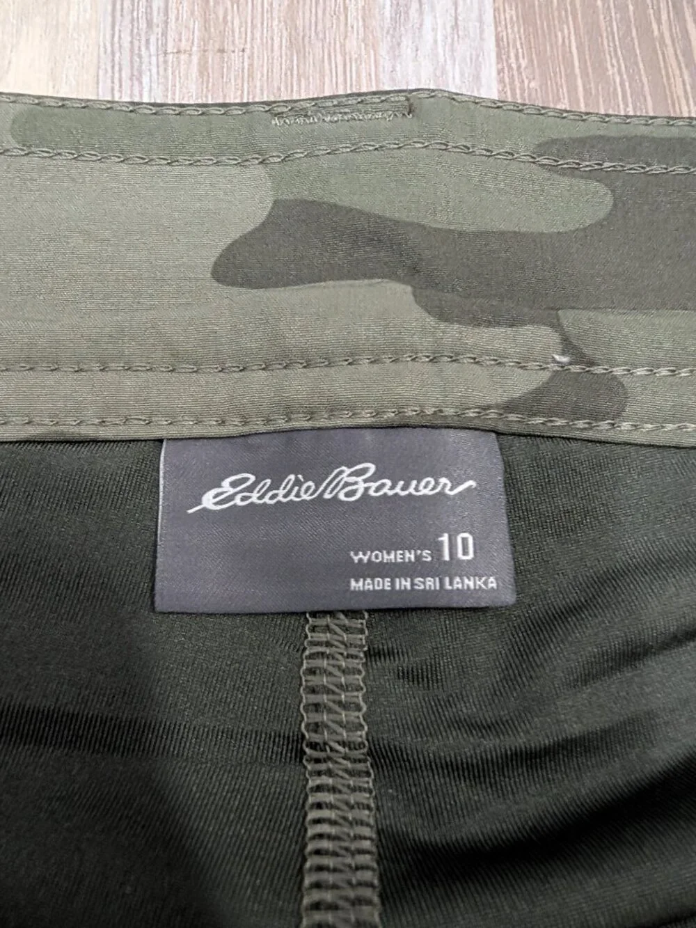NWT Eddie Bauer Women's Adventure 2.0 Stretch Skort Camo UPF 50 StormRepel Sz 10